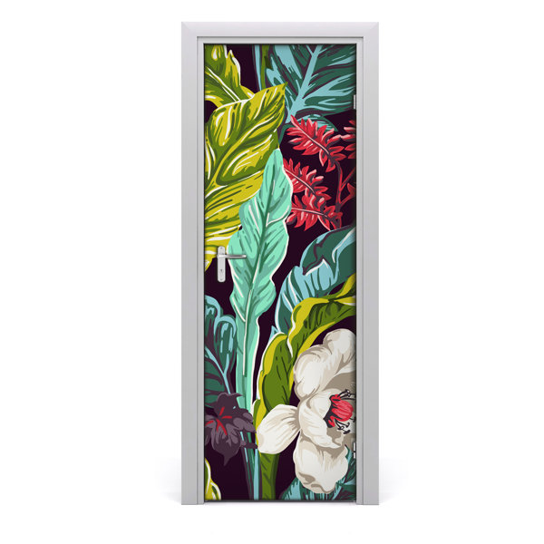 Sansibar Home Türaufkleber Tropical Flowers Wayfair de